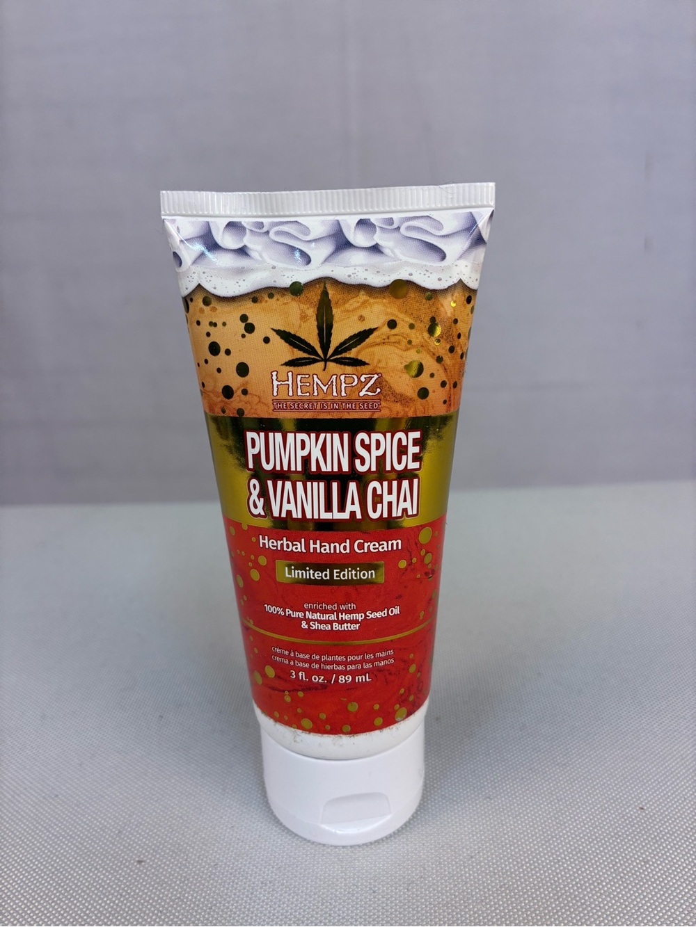 NIP Hempz Limited Edition Pumpkin Spice & Vanilla Chai Herbal Hand Cream 3 Oz